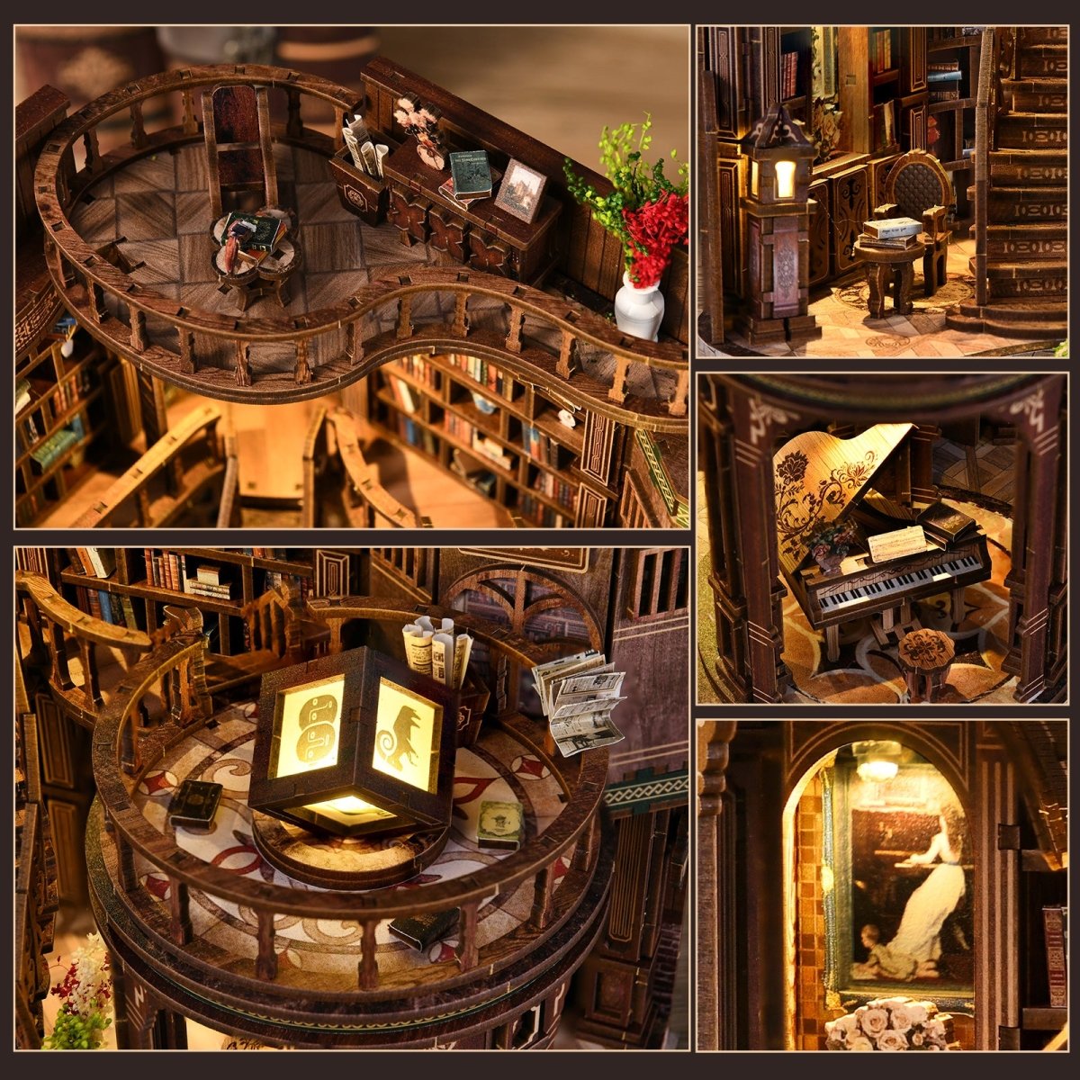 kaayee-miniature-house-book-hall-miniaturhaus-diy image 6