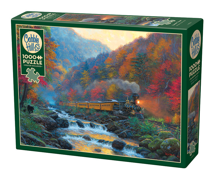 cobble-hill-smoky-train-puzzle-1000-teile-herbst-zug image 1