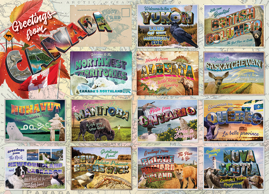 cobble-hill-greetings-from-canada-puzzle-1000-teile-reise image 2