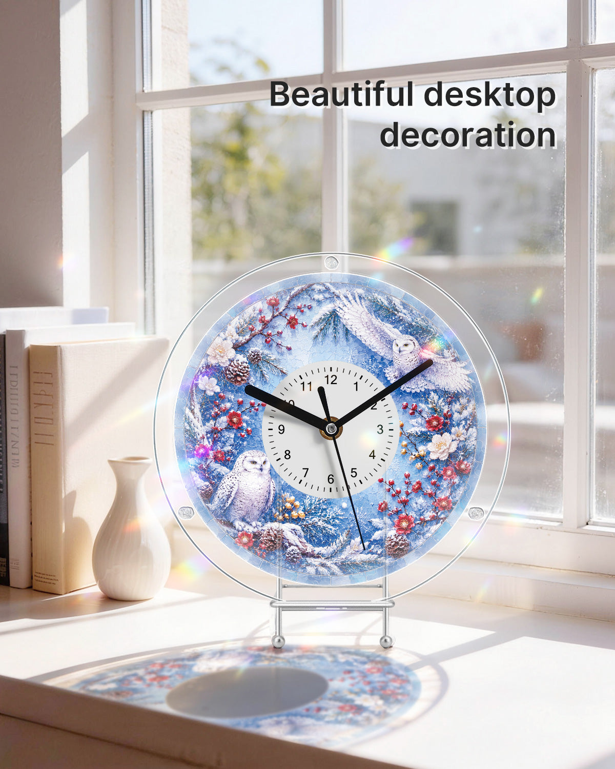 kaayee-clock-kit-owls-winter-grove-puzzleuhr-regular-eulen image 5