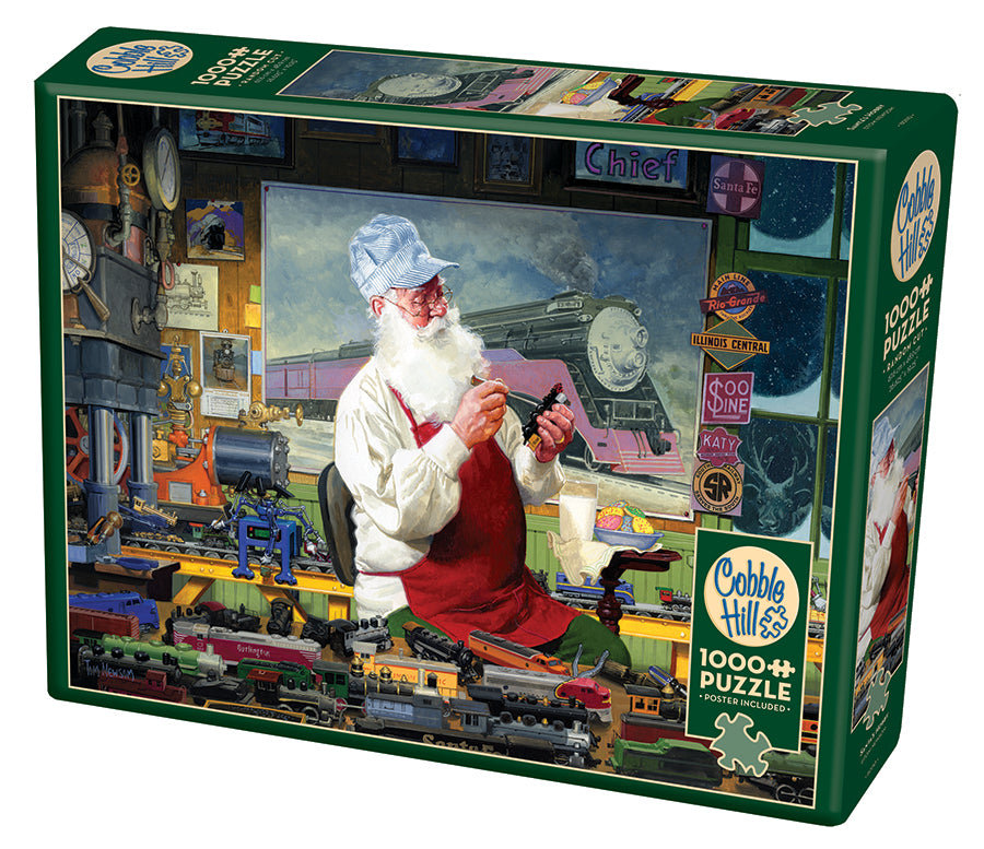 cobble-hill-1000-piece-santa-s-hobby-puzzle-1000-teile-weihnachten image 1