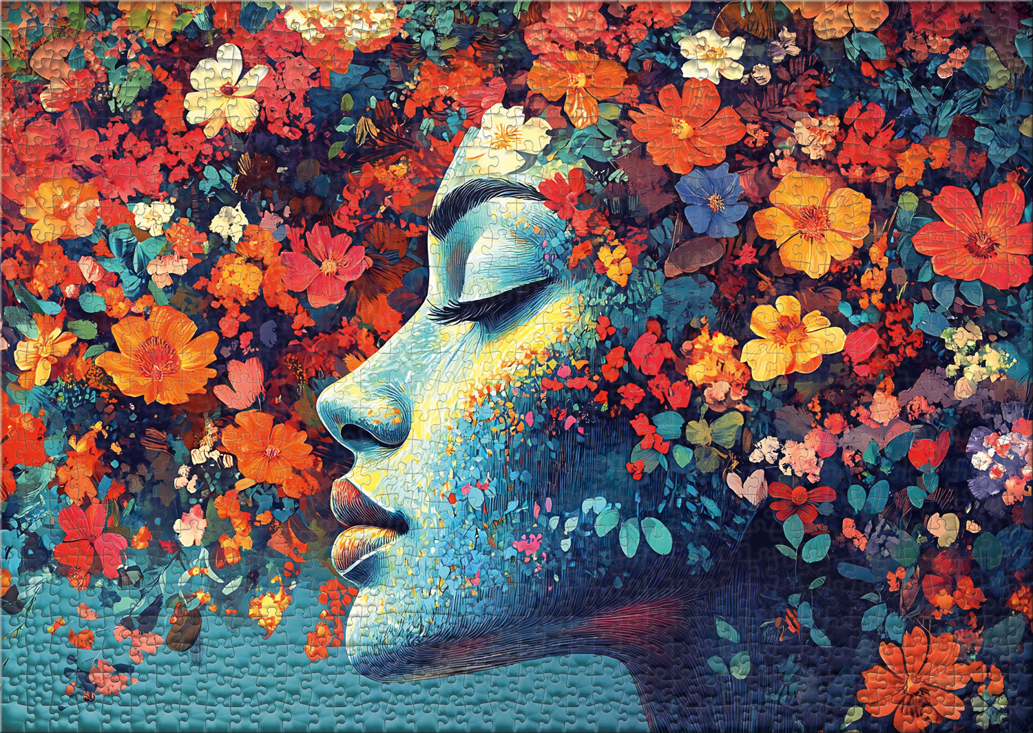 ulmer-puzzleschmiede-puzzle-1000-teile-bl-hende-fantasie-kunst image 2