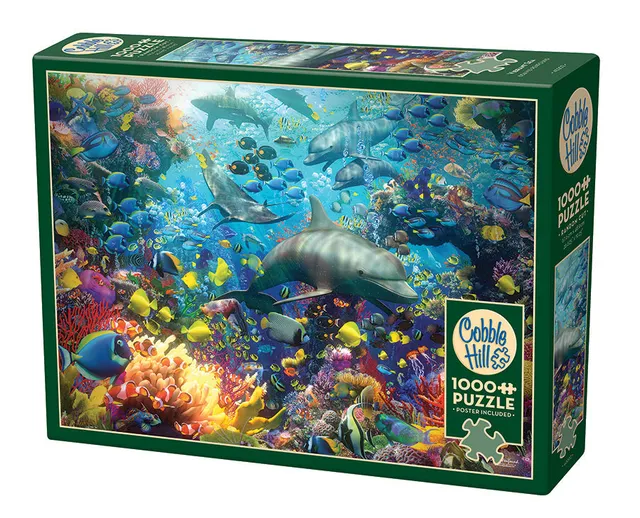 cobble-hill-vibrant-sea-puzzle-1000-teile-meer-fische image 1
