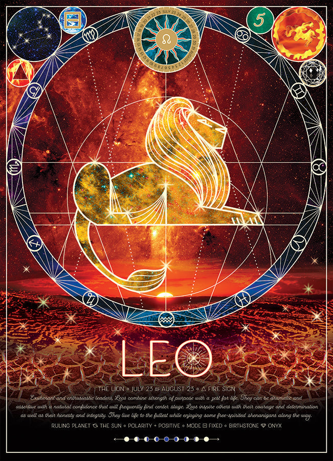 cobble-hill-500-piece-leo-puzzle-500-teile-sternzeichen-l-we image 2