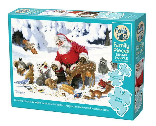 cobble-hill-family-pieces-350-santa-claus-puzzle-weihnachten image 1