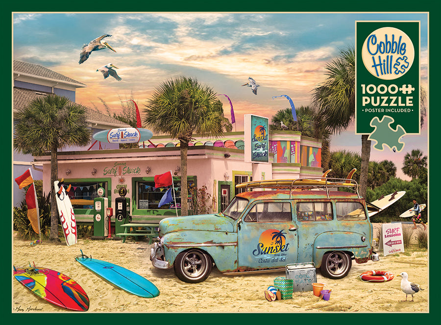 cobble-hill-1000-piece-surf-shack-puzzle-1000-teile-strand image 5