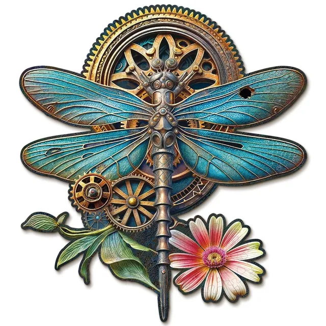 kaayee-wooden-dragonfly-holzpuzzle-medium-retro image 1