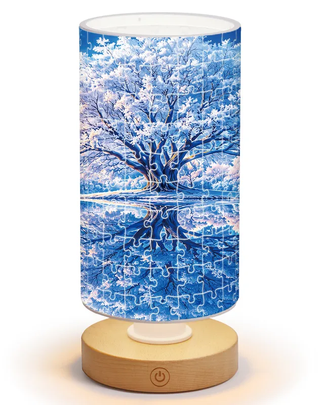 kaayee-winter-wonderland-nachtlicht-acryl-puzzle-lampe image 1
