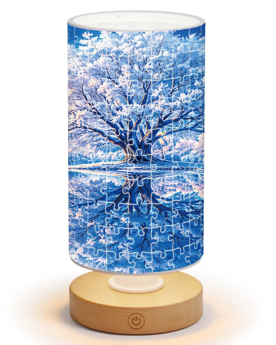 kaayee-winter-wonderland-nachtlicht-acryl-puzzle-lampe image 1