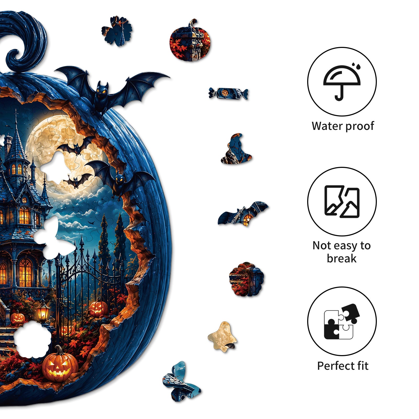 kaayee-moonlit-pumpkin-manor-wooden-puzzle-holzpuzzle-medium image 2
