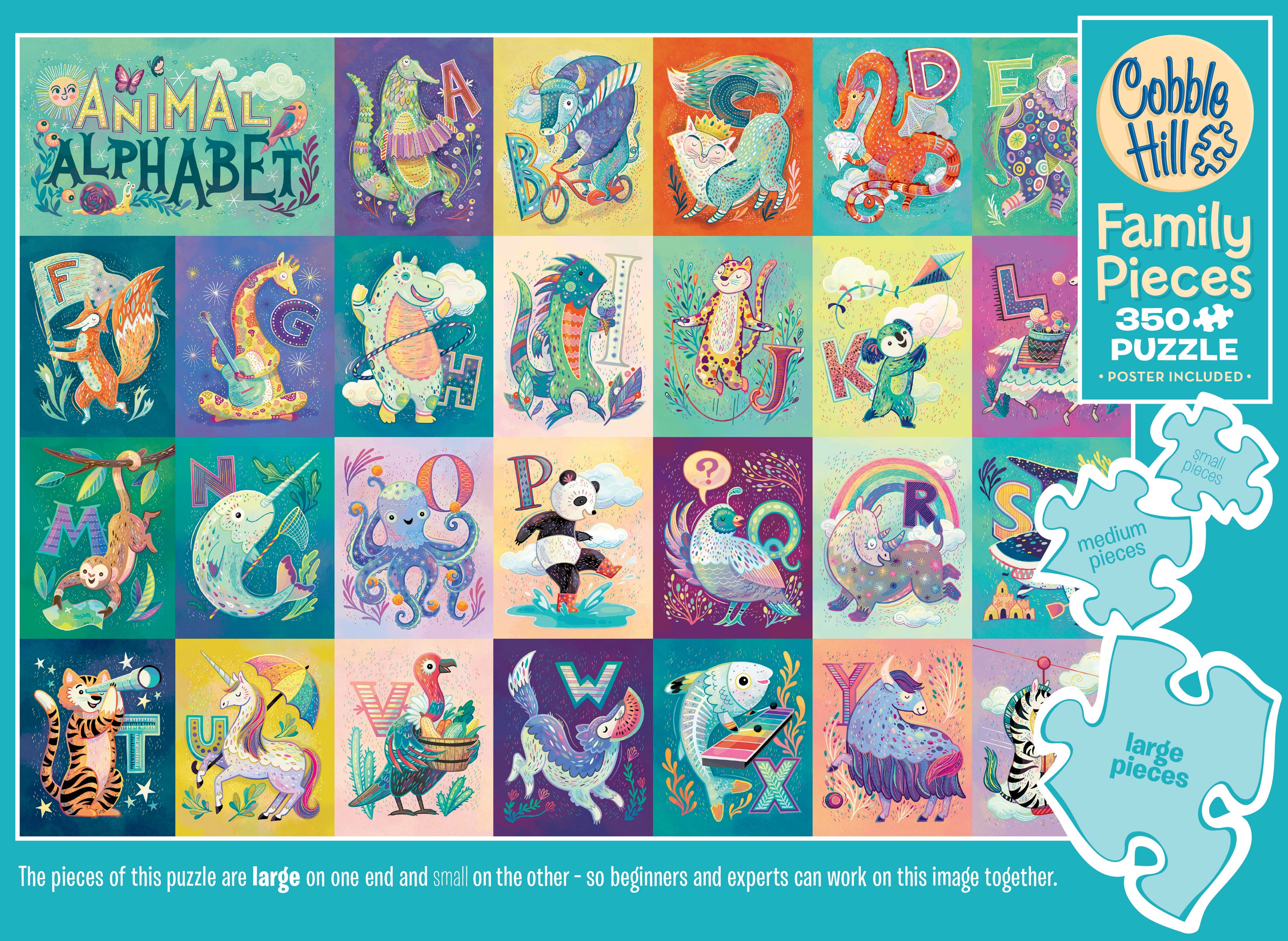 cobble-hill-family-pieces-350-animal-alphabet-familienpuzzle-350-t image 5