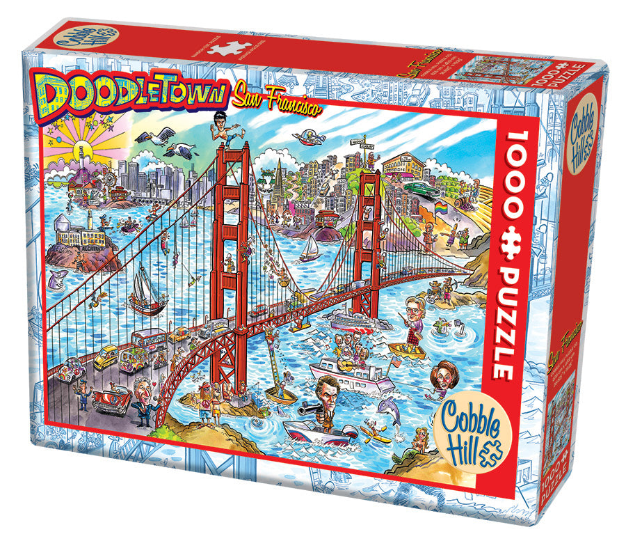 cobble-hill-1000-piece-doodletown-san-francisco-puzzle-1000-teile image 1