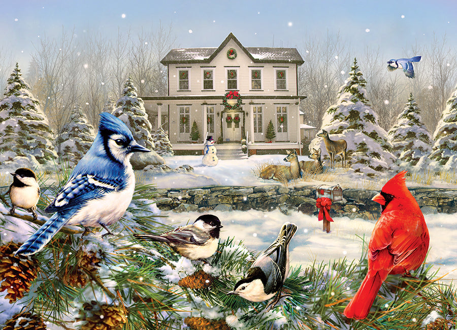 cobble-hill-1000-piece-country-house-birds-puzzle-1000-teile-v-gel image 2