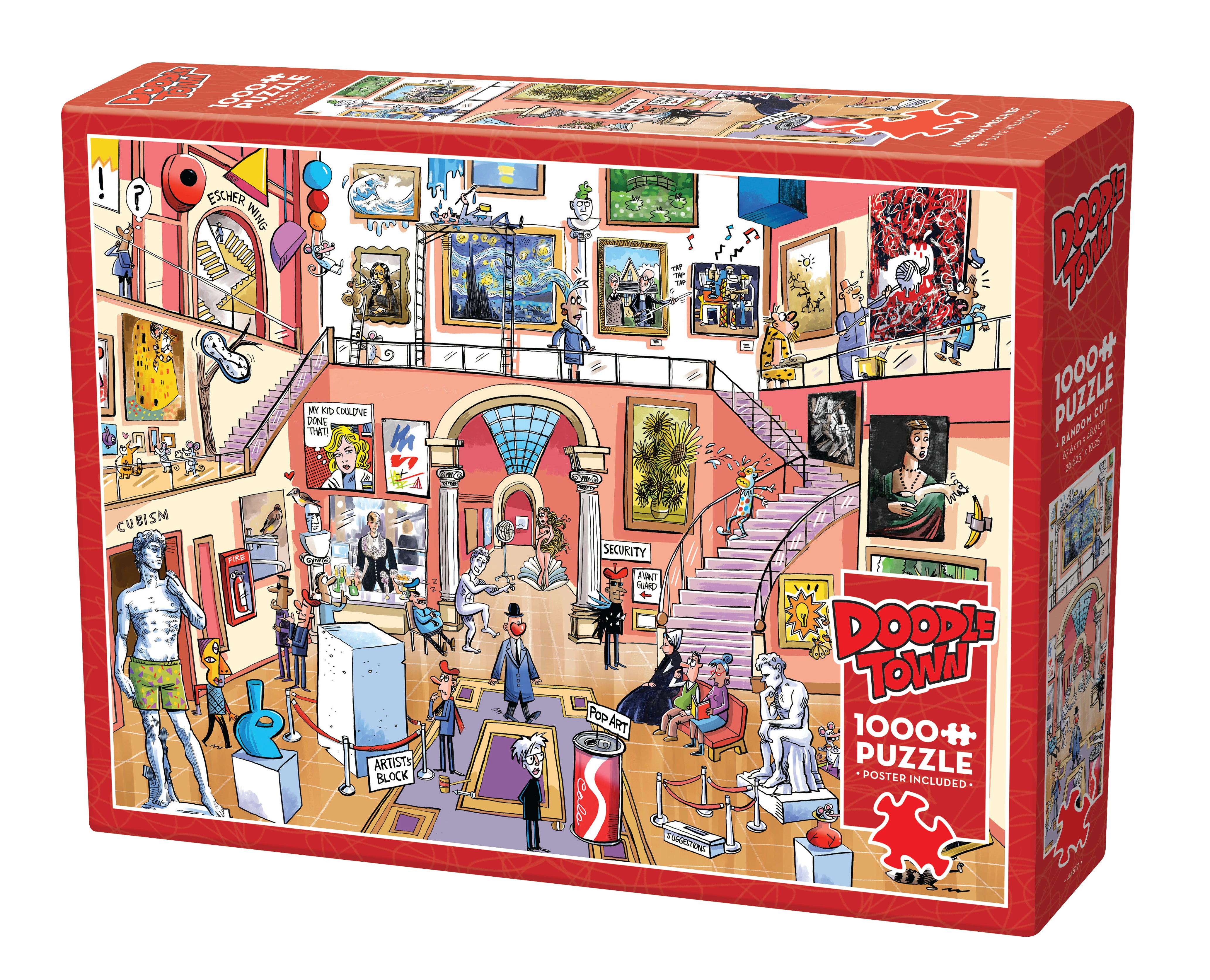 cobble-hill-1000-teile-puzzle-doodletown-museum-mischief image 1
