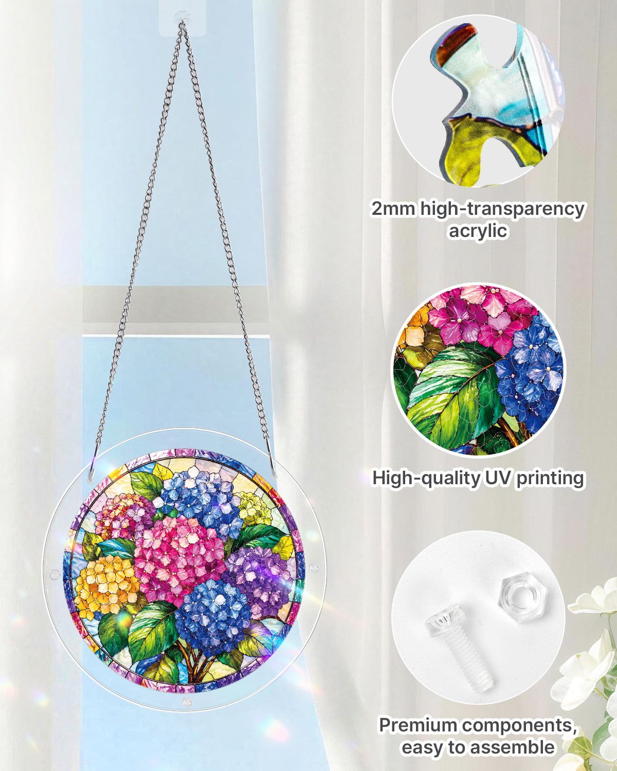 kaayee-suncatcher-puzzle-hydrangea-in-bloom-medium-20-8-cm image 4