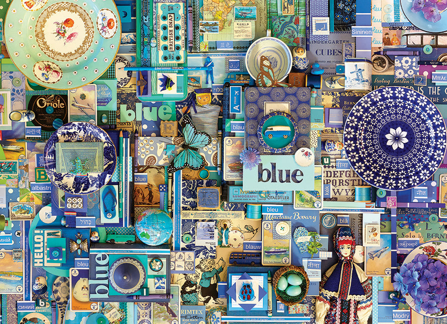 cobble-hill-blue-puzzle-1000-teile-blaue-collage image 2