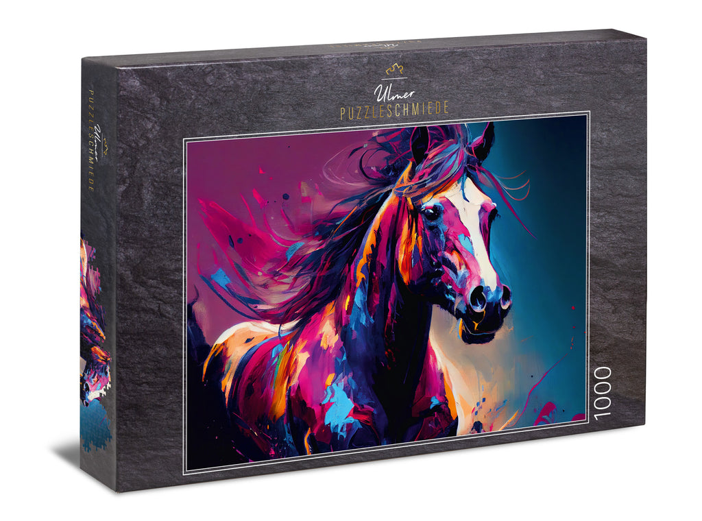 ulmer-puzzleschmiede-puzzle-1000-teile-color-wind-pferde-puzzle image 1