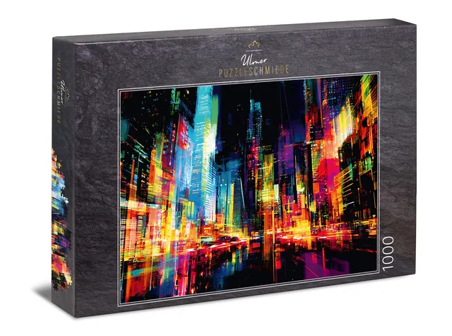 ulmer-puzzleschmiede-urban-lights-puzzle-1000-teile-stadt image 1