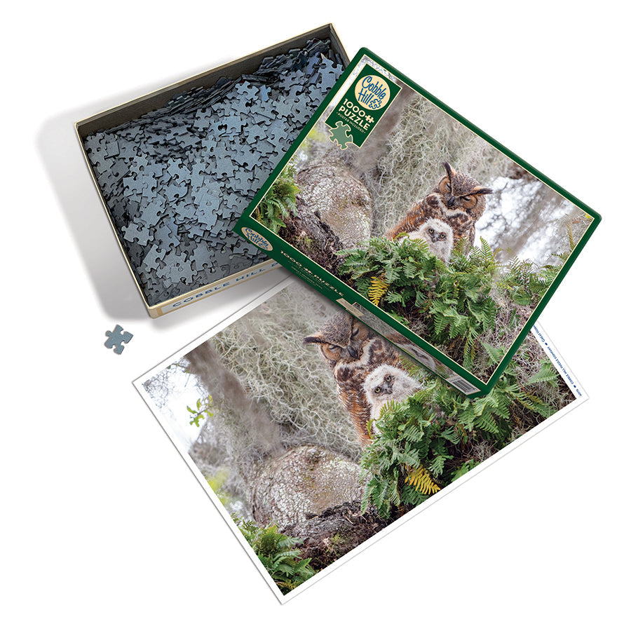 cobble-hill-1000-piece-great-horned-owl-puzzle-1000-teile image 3
