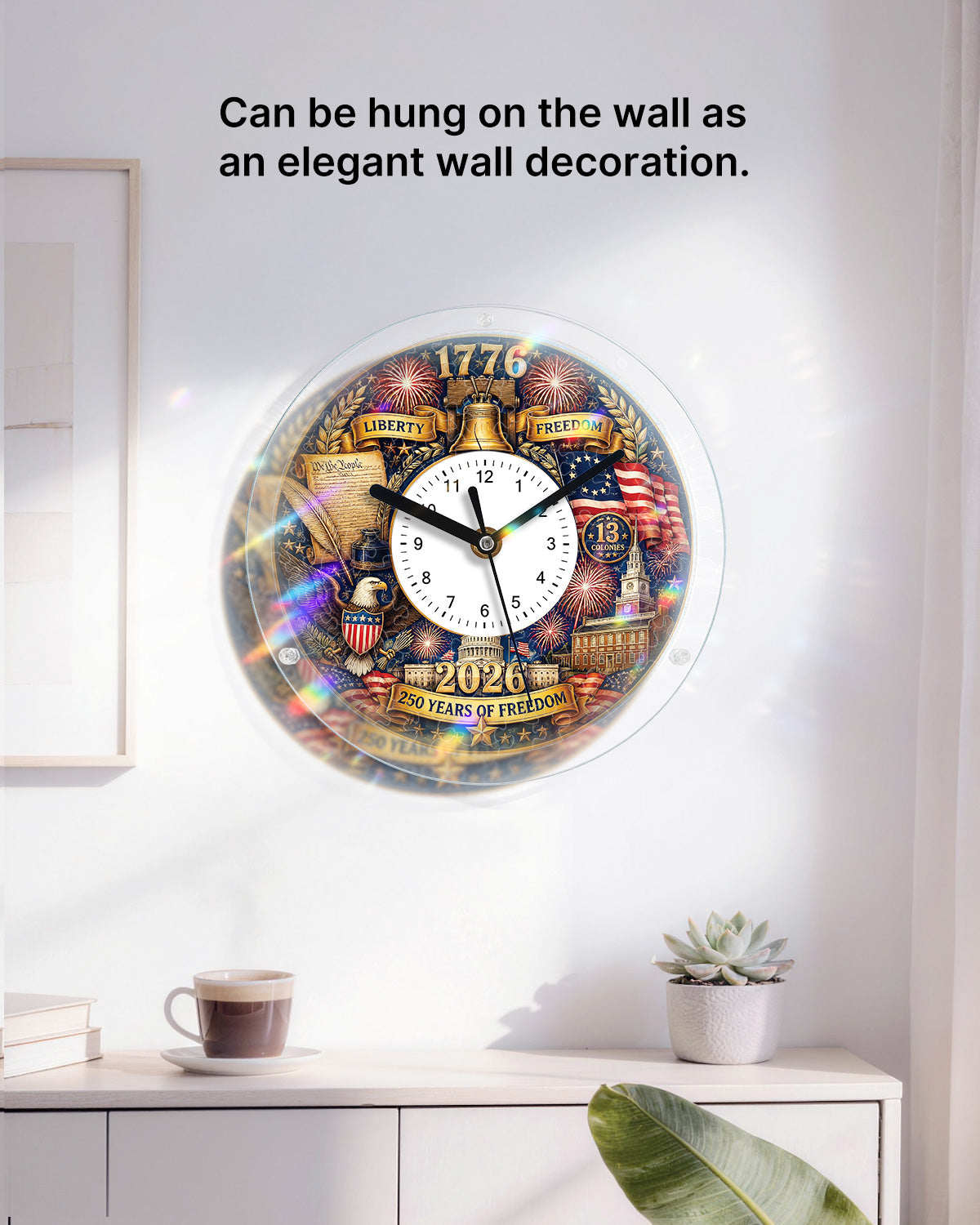 kaayee-250-years-of-freedom-acryl-puzzle-uhr-regular-size image 4