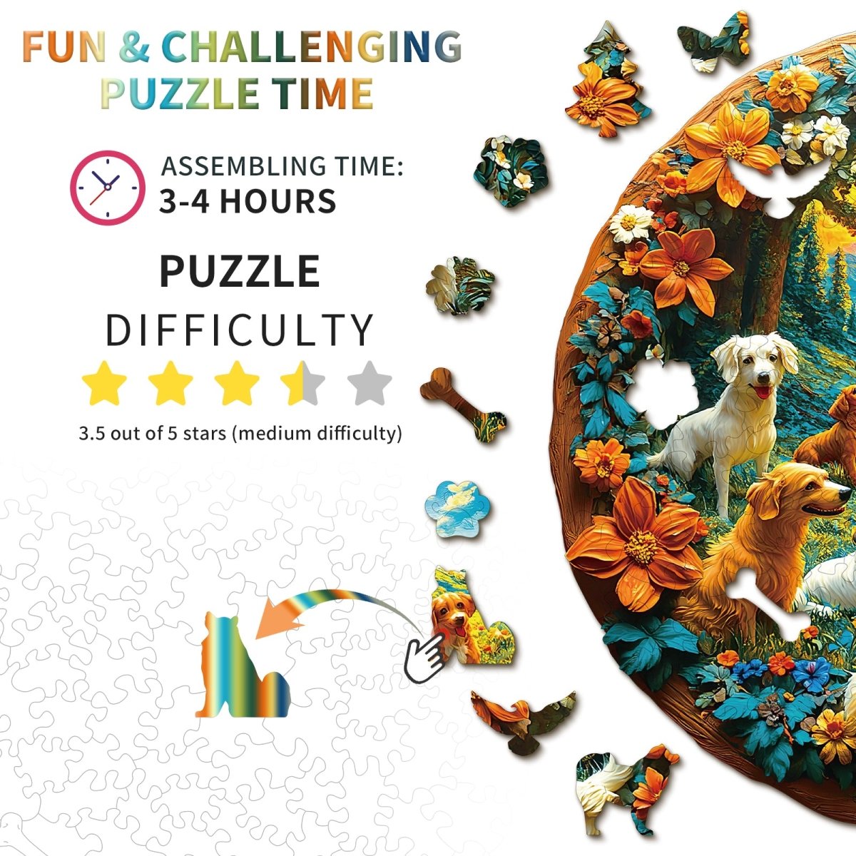 kaayee-wooden-puzzle-doggy-paradise-holzpuzzle-medium image 3