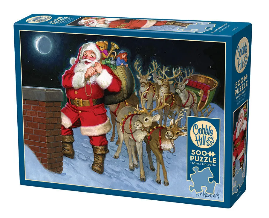 cobble-hill-500-piece-up-on-the-rooftop-puzzle-500-teile-weihnachten image 1