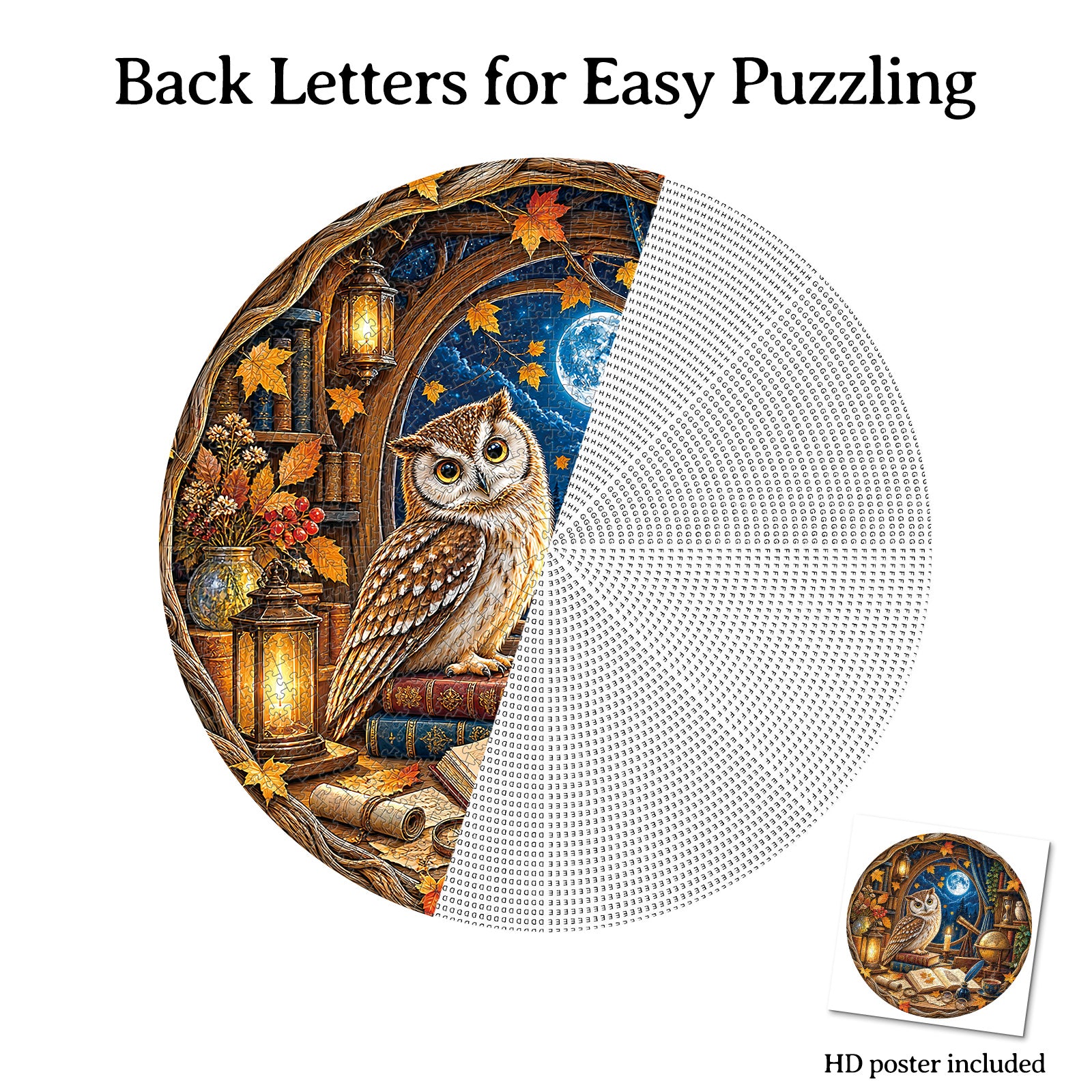 kaayee-moonlit-owl-study-karton-puzzle-1000-teile-eco image 8