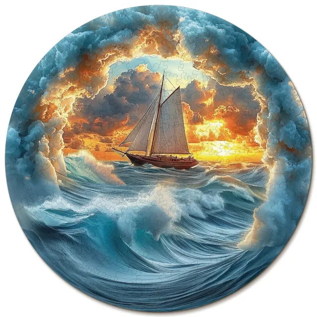 kaayee-wooden-puzzle-segelboot-holzpuzzle-medium-maritim image 1