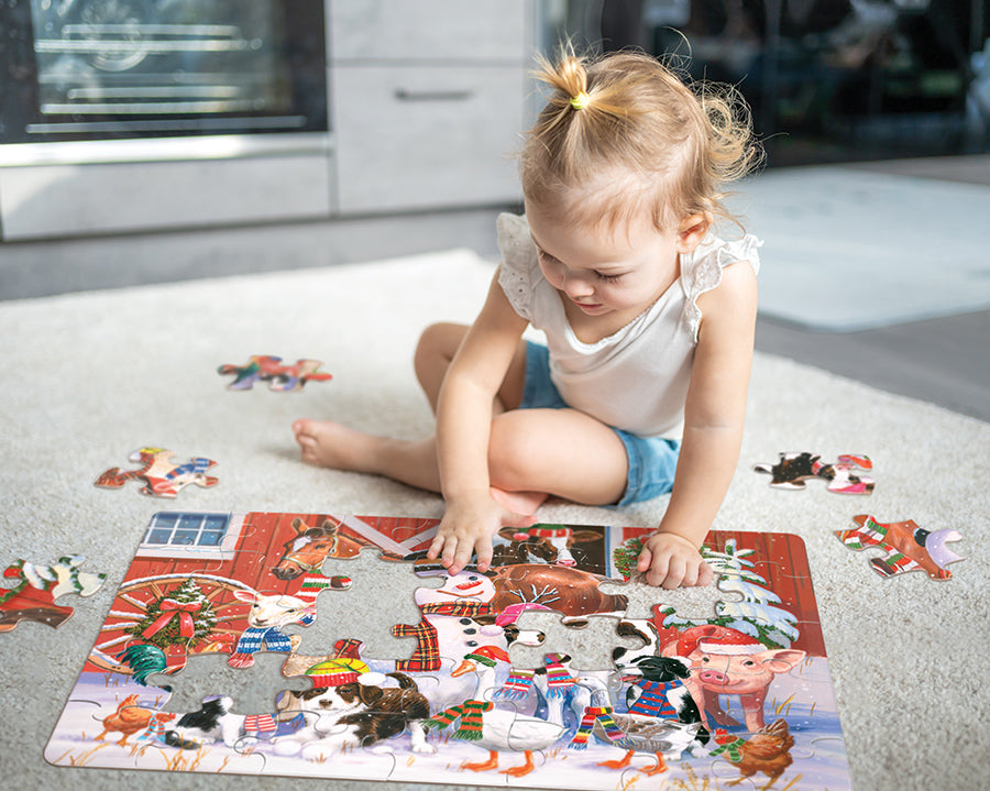 cobble-hill-floor-festive-farmyard-bodenpuzzle-35-teile-tiere image 4