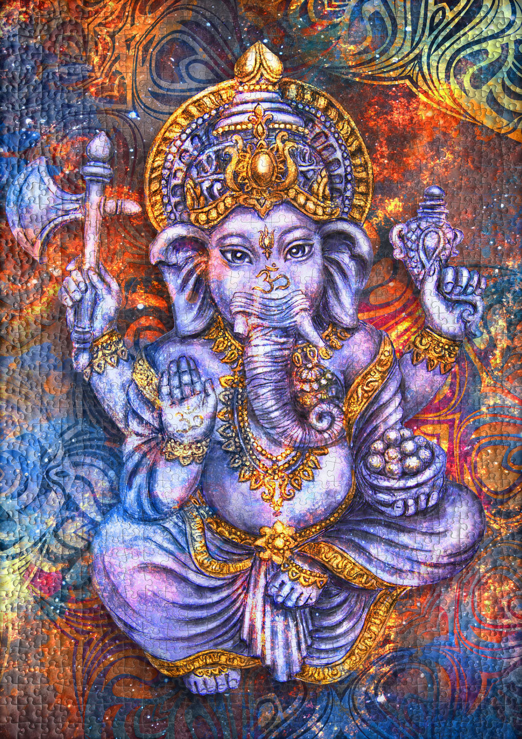 ulmer-puzzleschmiede-puzzle-1000-teile-ganesha-elefant-gem-lde image 2