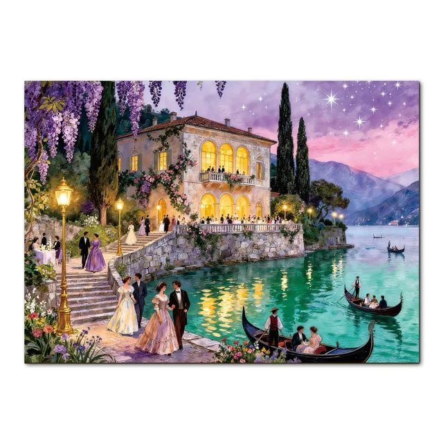 kaayee-starlit-lakeside-ball-puzzle-1000-teile-eco-white-board image 1