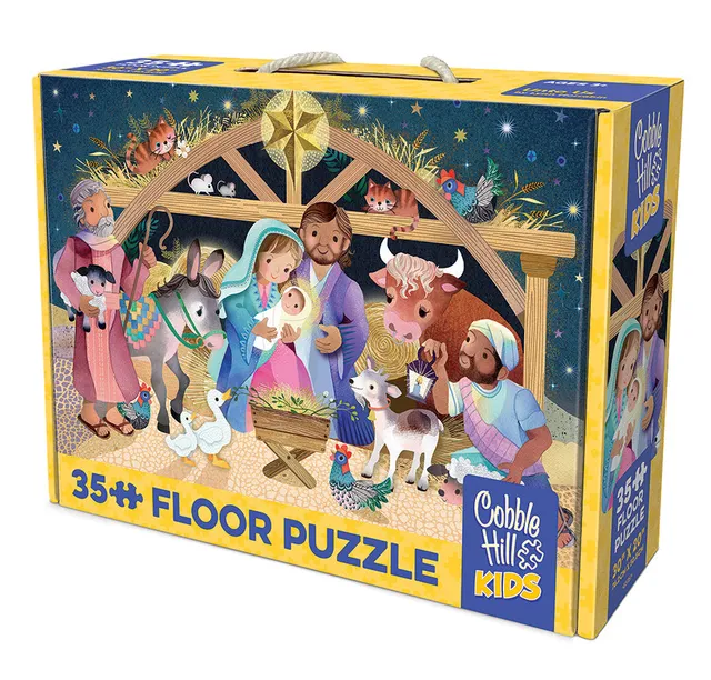 cobble-hill-floor-puzzles-unto-us-bodenpuzzle-35-teile-weihnachten image 1