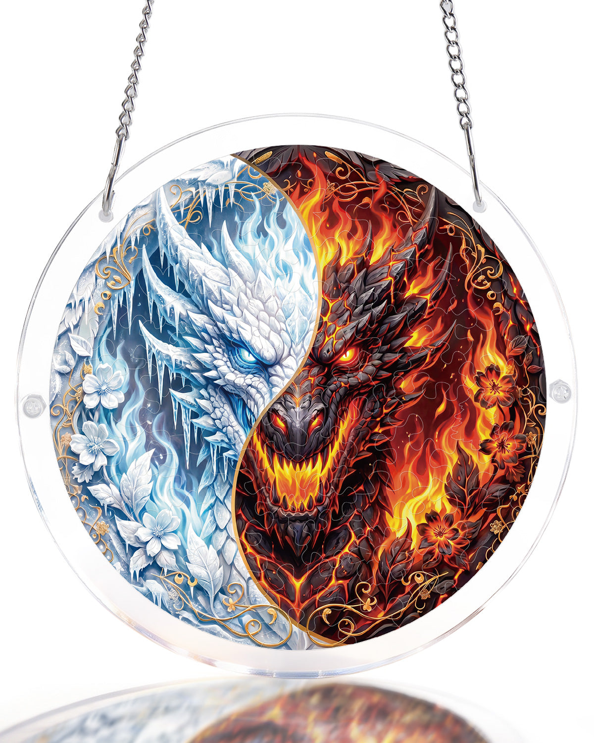 kaayee-suncatcher-twin-dragon-realm-fensterbild-acryl-m image 1