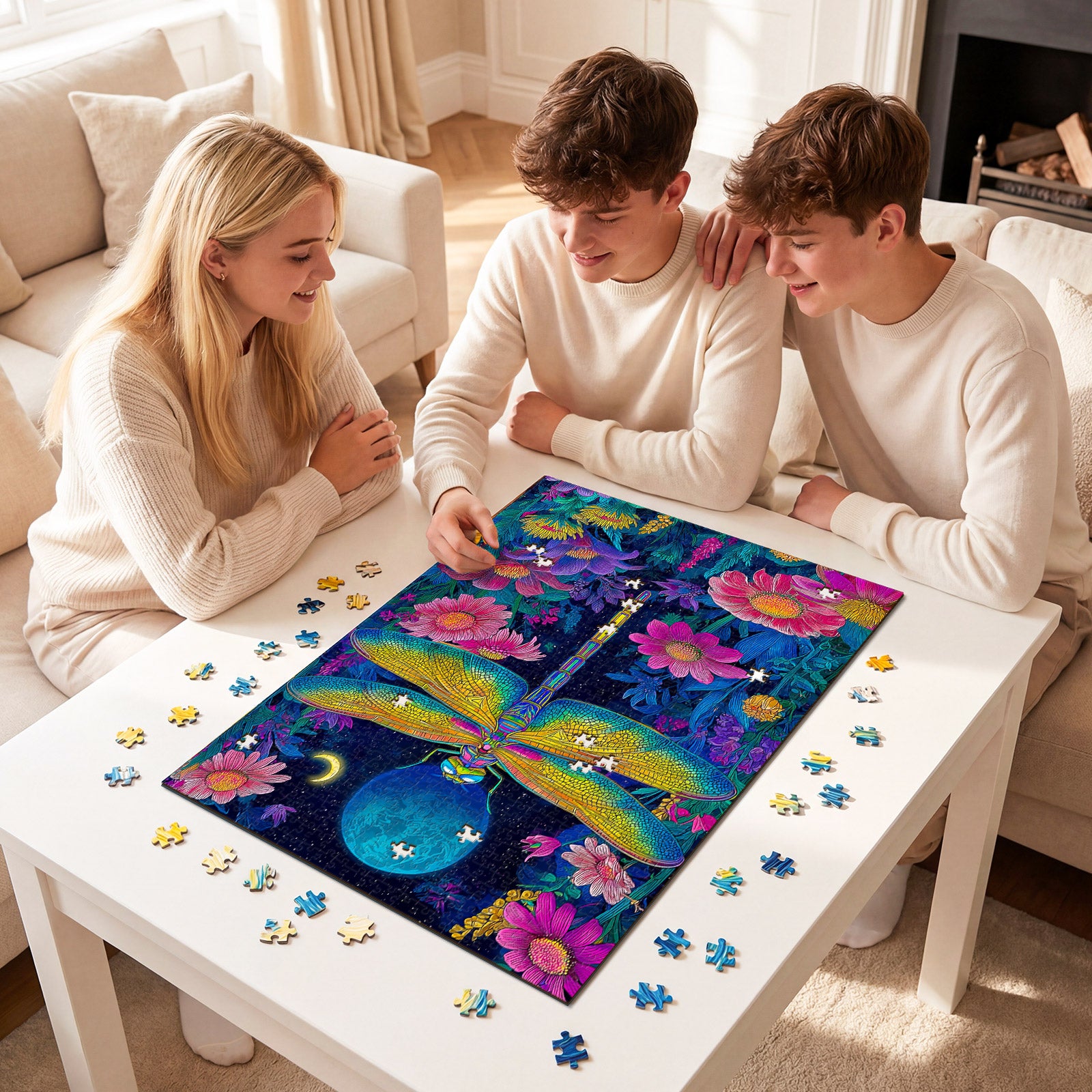 kaayee-moonlit-dragonfly-1000-teile-puzzle-standard image 4
