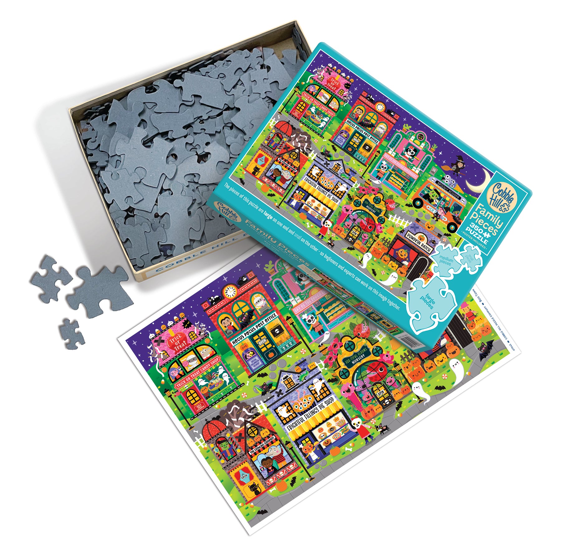 cobble-hill-family-350-boo-town-puzzle-350-teile-halloween image 3