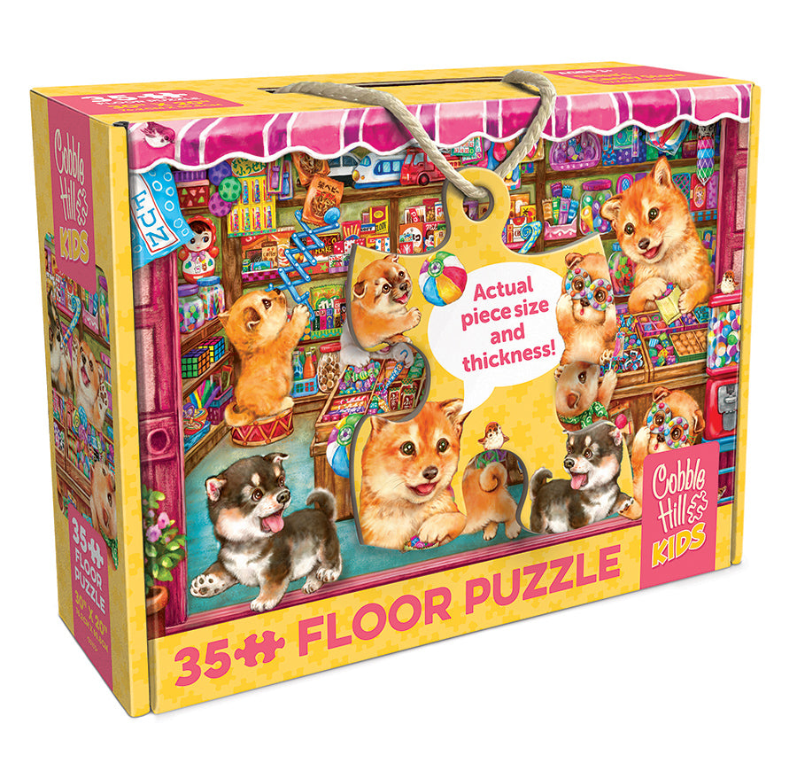 cobble-hill-floor-puzzles-shiba-s-candy-store-bodenpuzzle-35-teile-hunde image 1