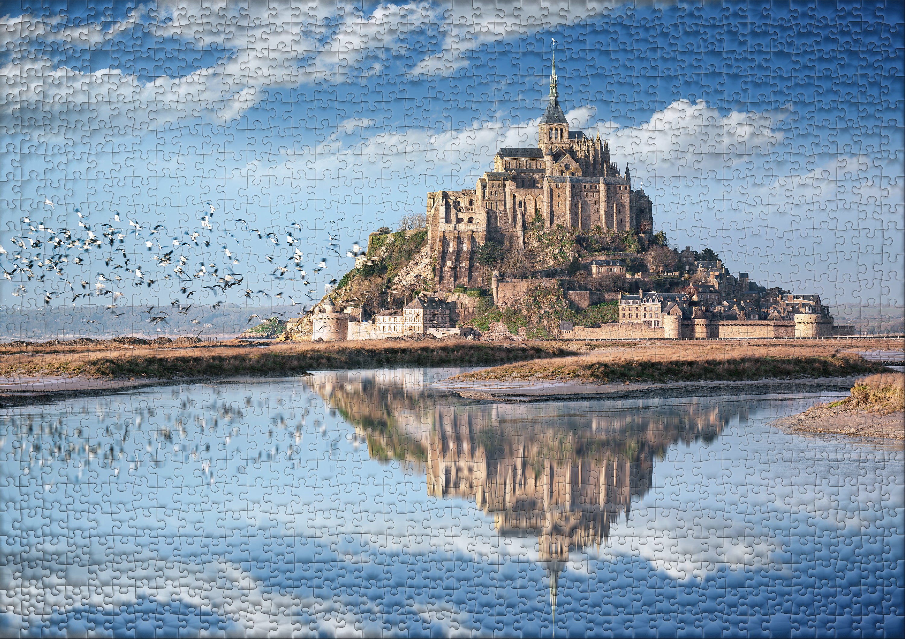ulmer-puzzleschmiede-puzzle-1000-teile-mont-saint-michel-schloss image 2