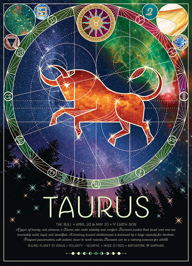 cobble-hill-500-piece-taurus-puzzle-500-teile-sternzeichen-stier image 2