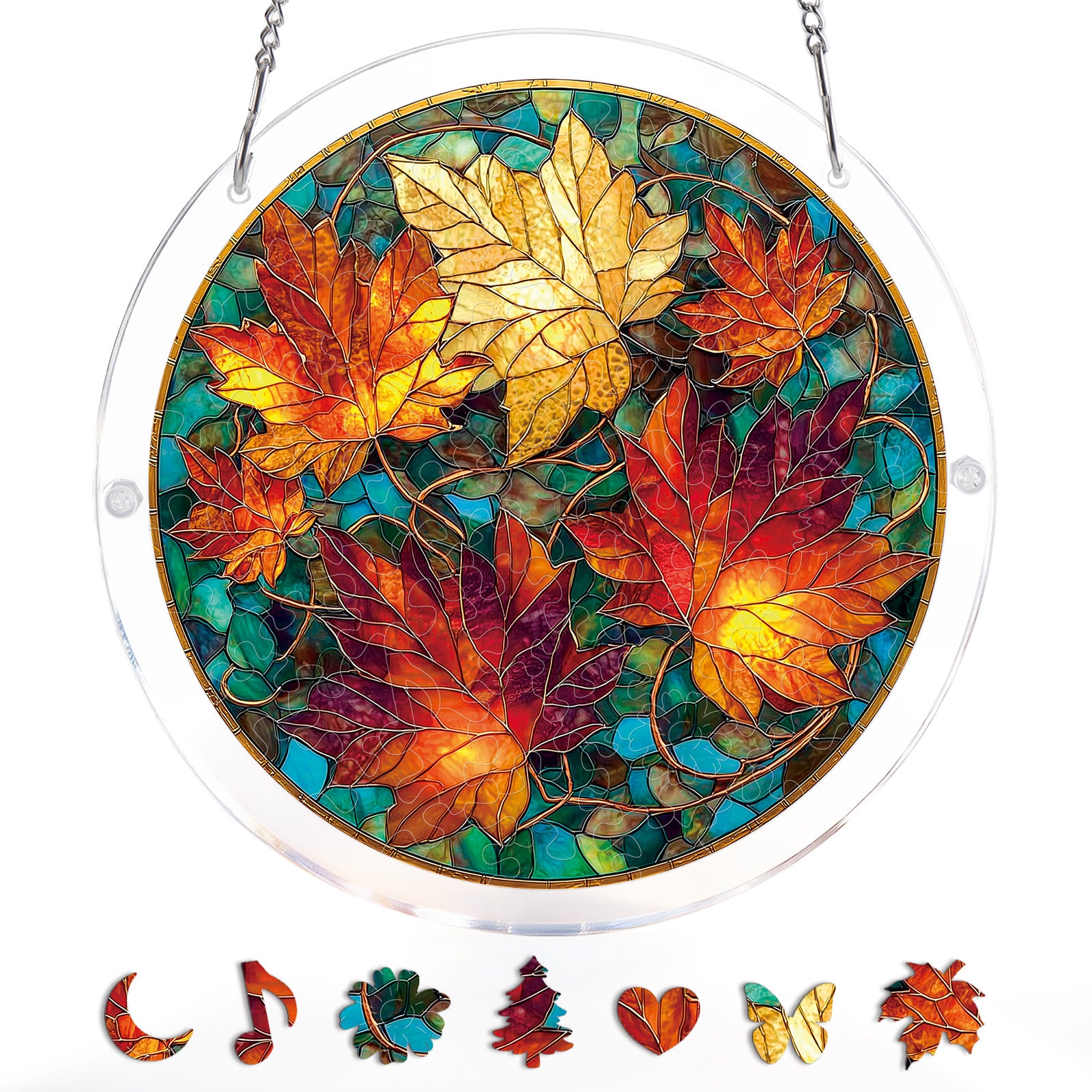 kaayee-suncatcher-puzzle-golden-maple-small-acrylbild-herbst image 3
