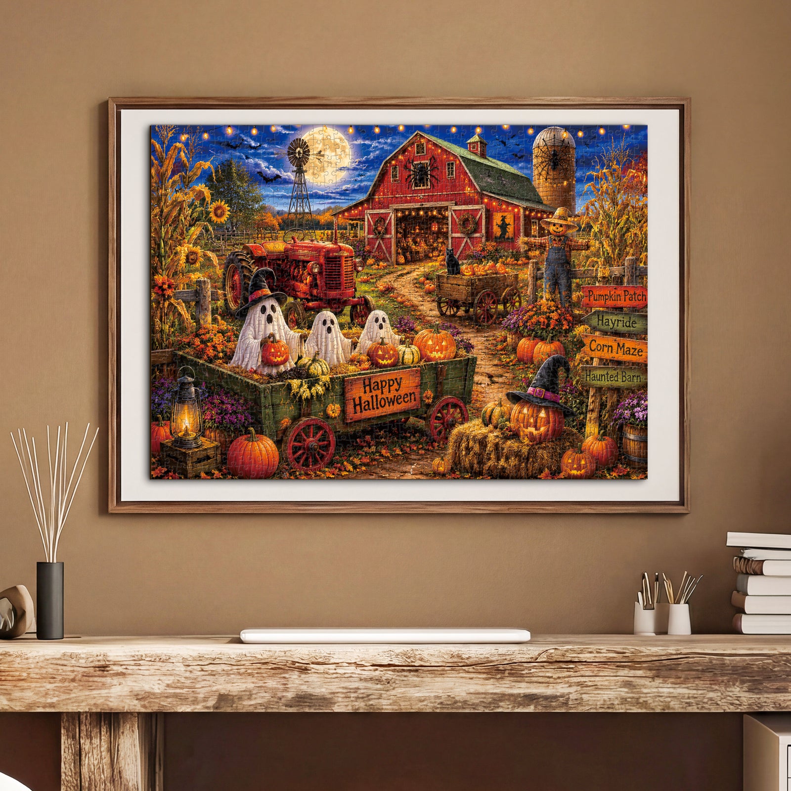 kaayee-haunted-harvest-moon-1000-teile-puzzle-eco-white-board image 5