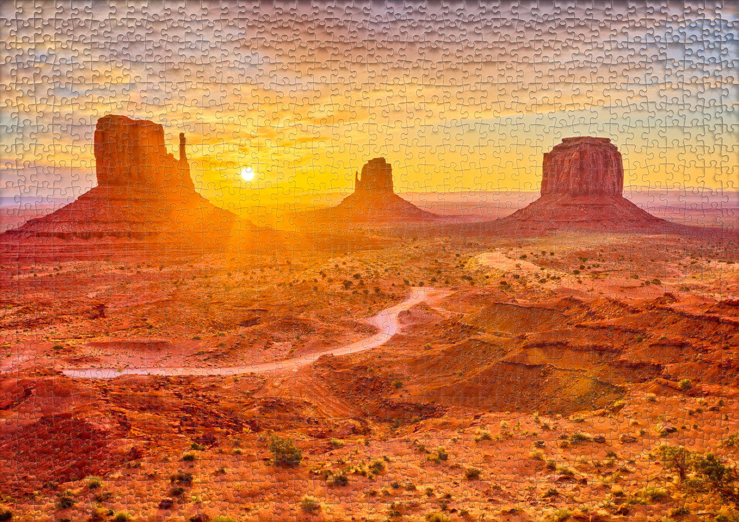 ulmer-puzzleschmiede-puzzle-1000-teile-monument-valley-usa image 2