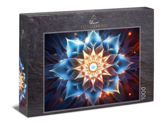 ulmer-puzzleschmiede-puzzle-1000-teile-eisblume-mandala-puzzle image 1