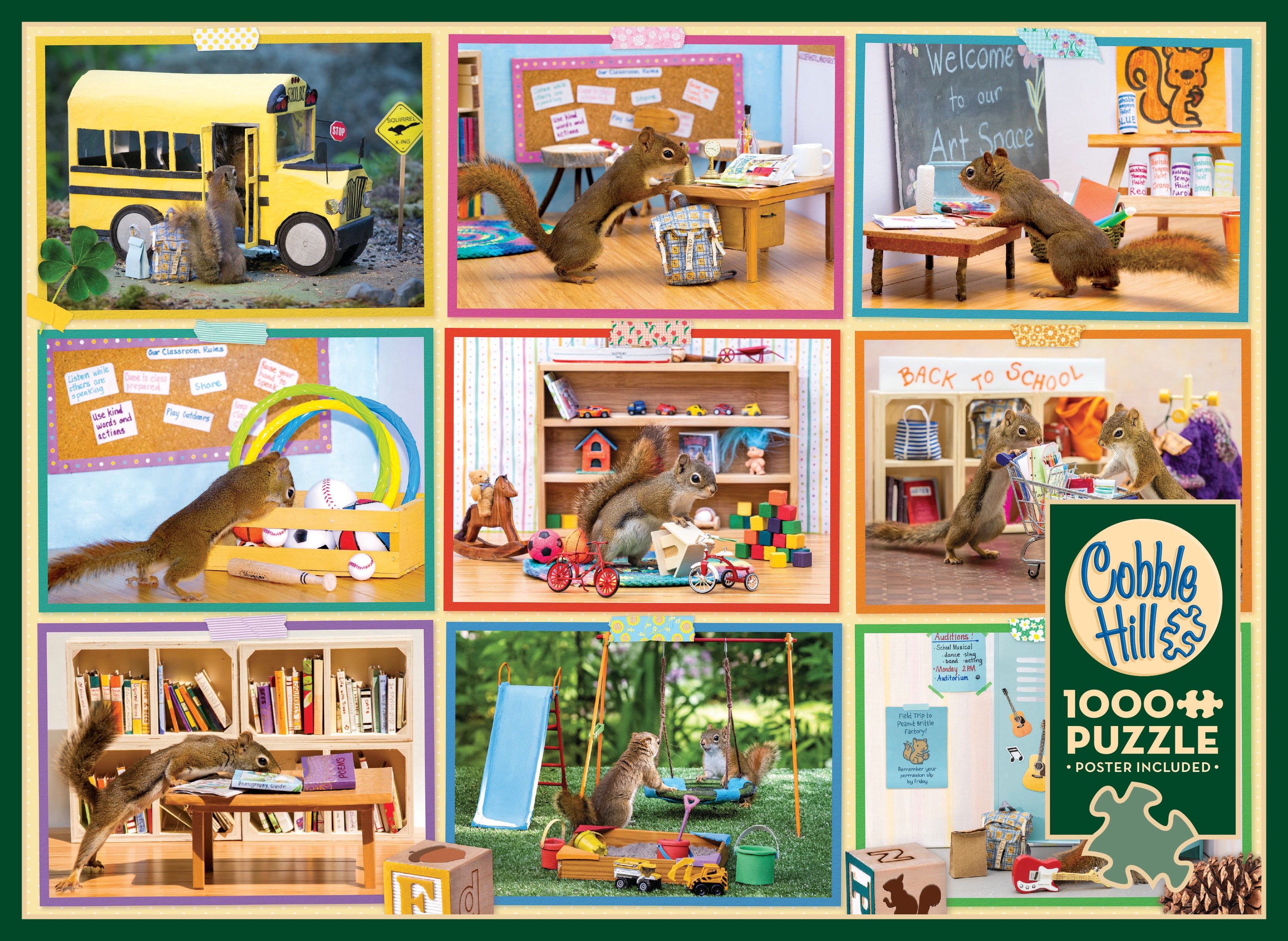 cobble-hill-1000-piece-squirrels-at-school-puzzle-1000-teile-eichh-rnchen image 4