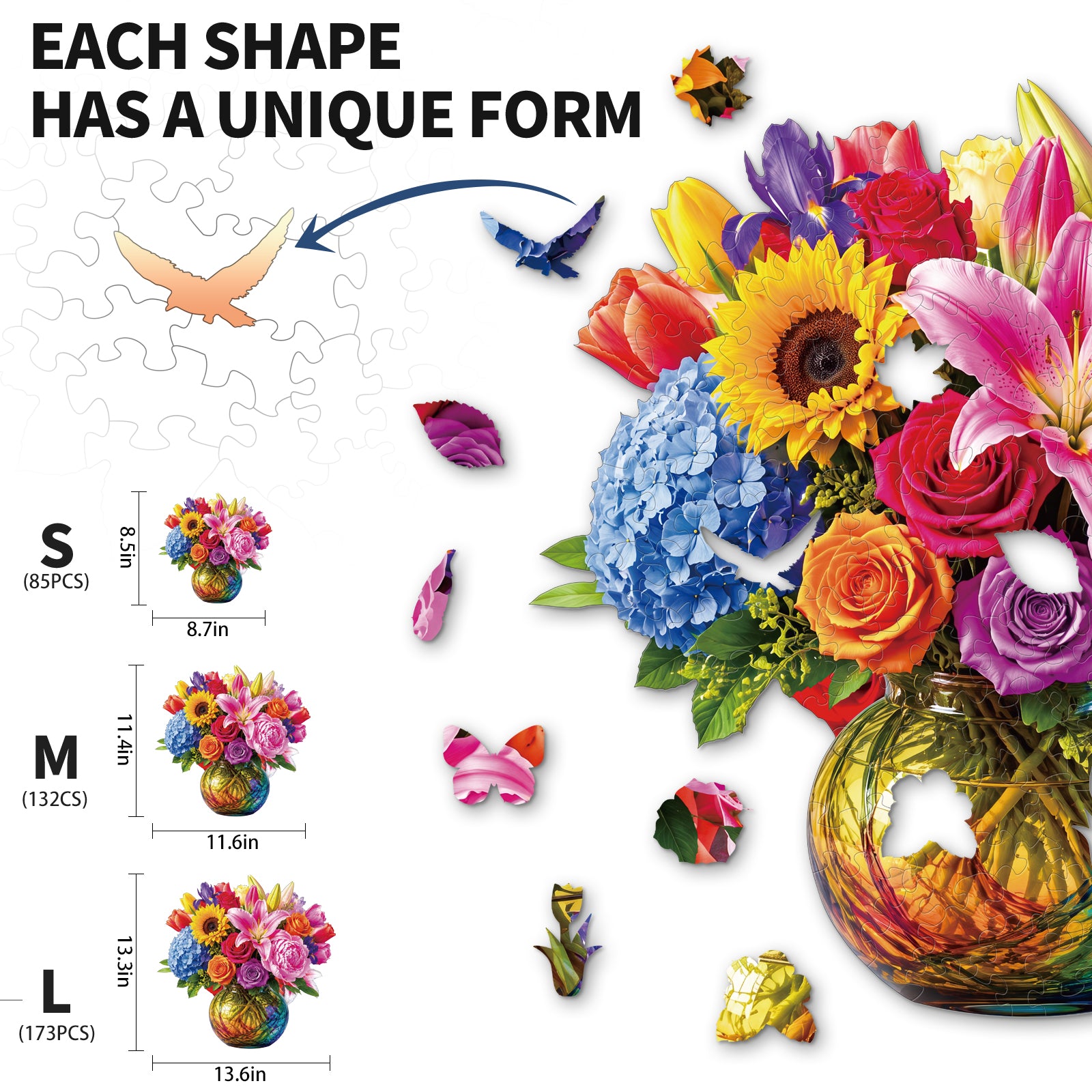 kaayee-rainbow-blooms-holzpuzzle-medium-blumenmotiv image 3
