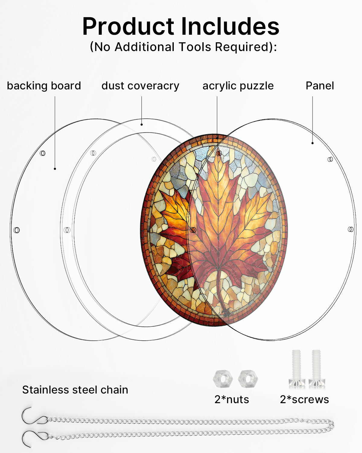 kaayee-suncatcher-puzzle-maple-light-fensterbild-medium-ahorn image 6