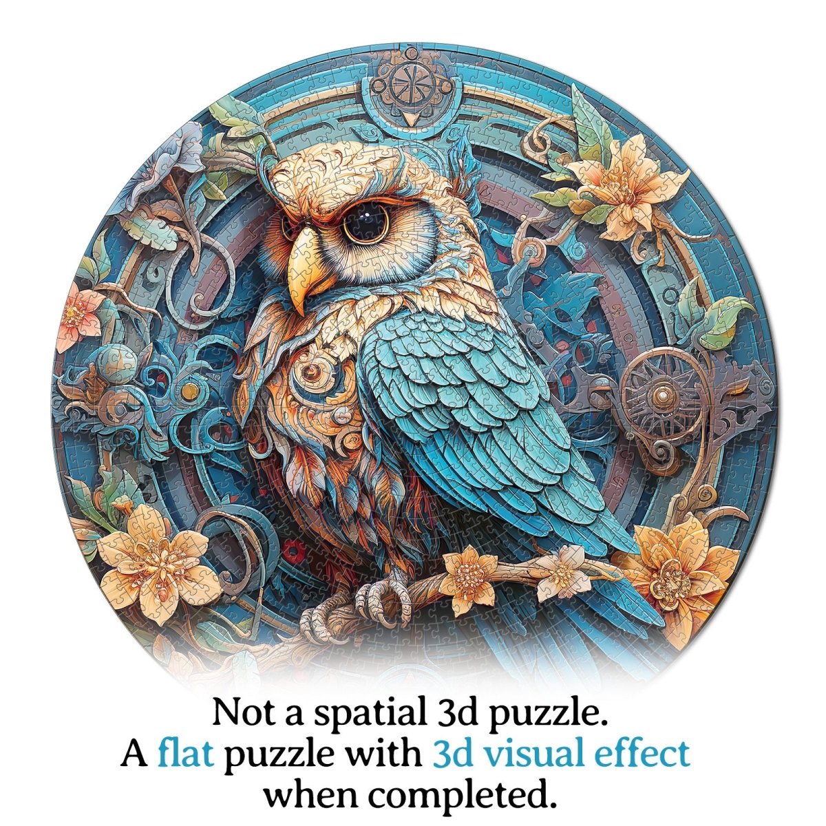 kaayee-wise-owl-1000-teile-puzzle-eco-white-board-eule image 7