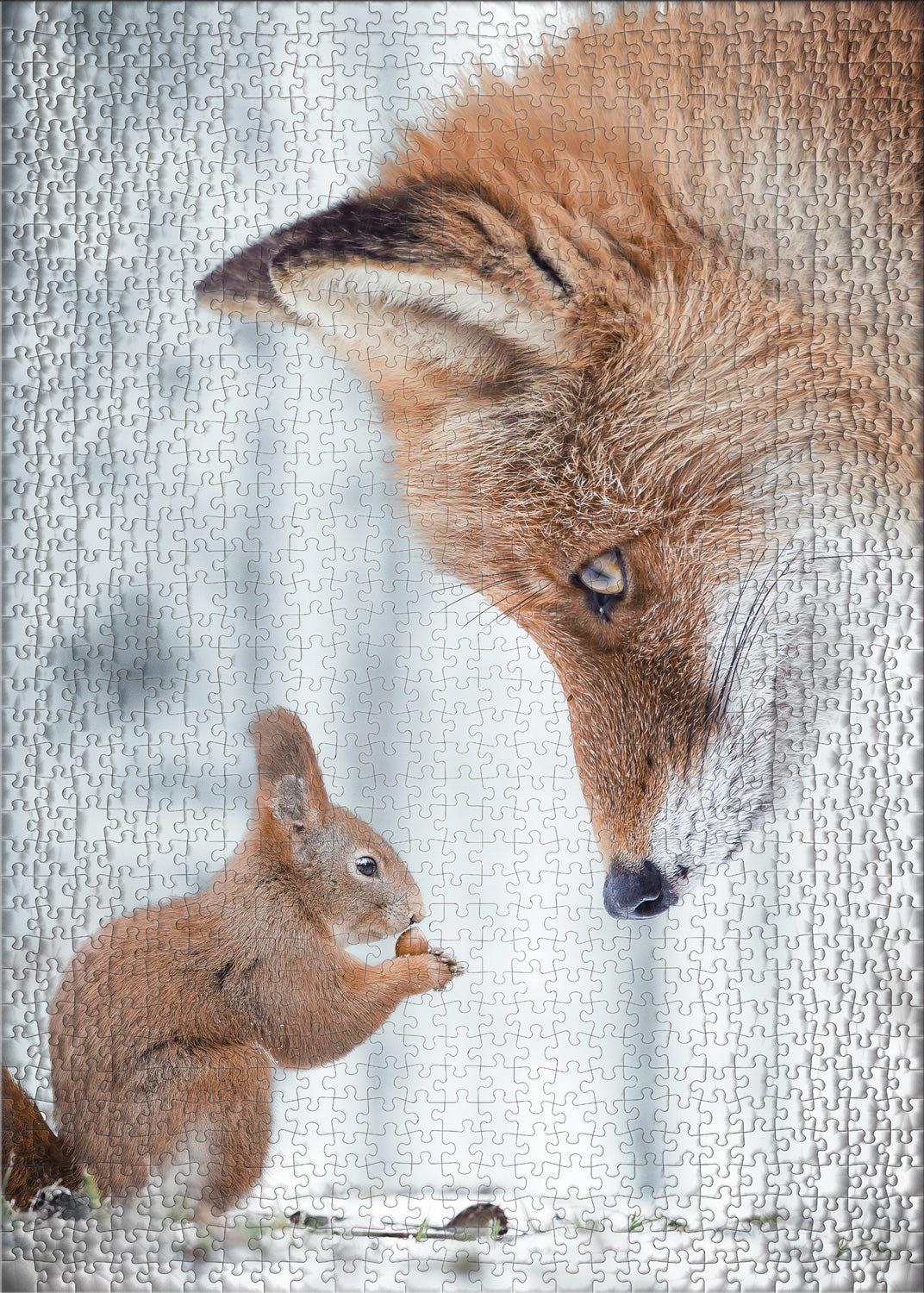 ulmer-puzzleschmiede-fleissig-schlau-puzzle-500-teile-winter-tiere image 2