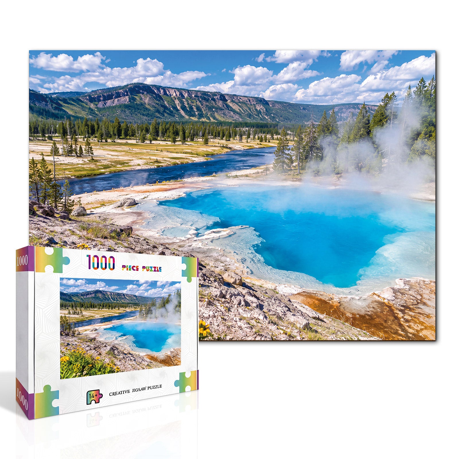 kaayee-cardboard-puzzle-yellowstone-wonders-1000-teile image 2