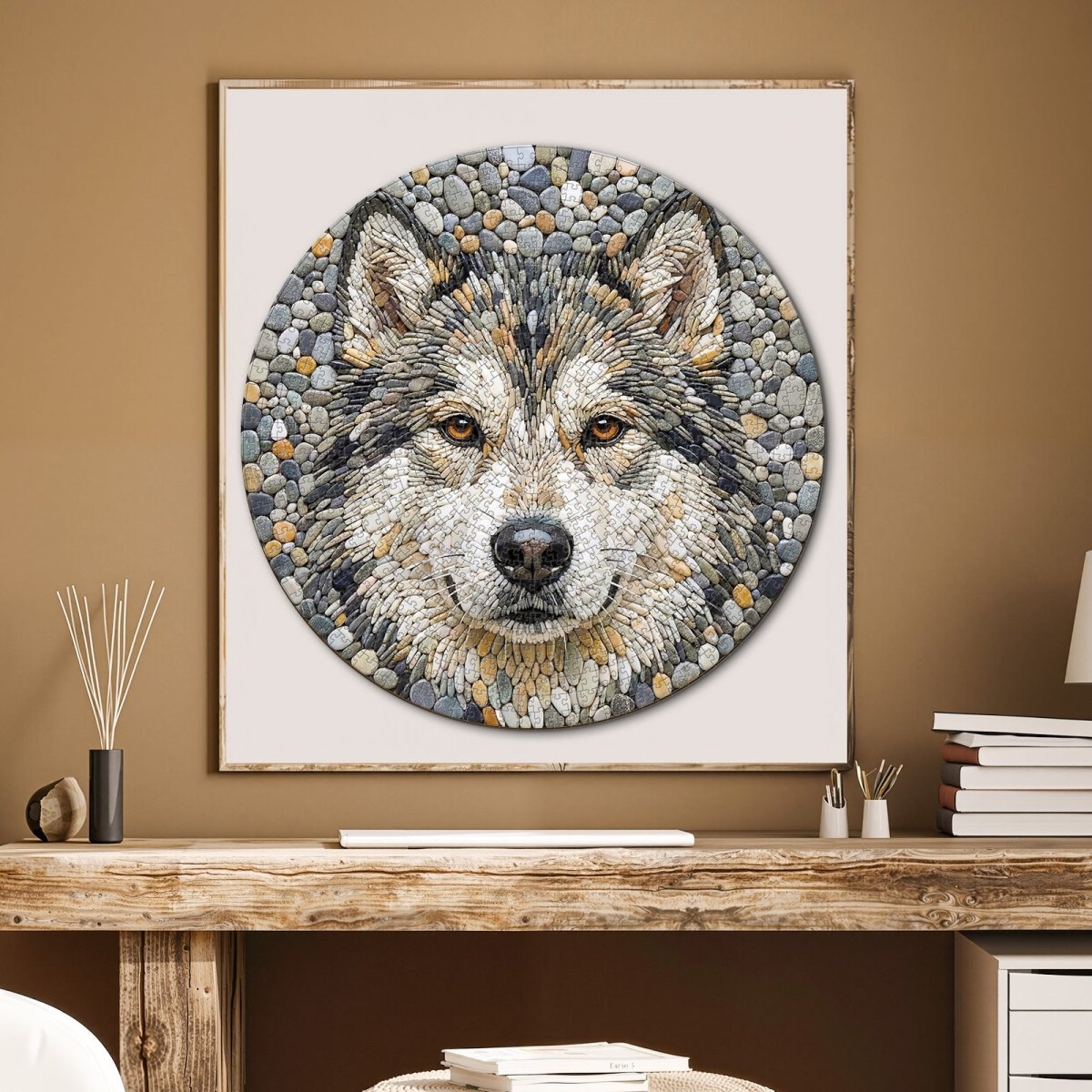 kaayee-stone-wolf-kartonpuzzle-1000-teile-eco-white-board image 5