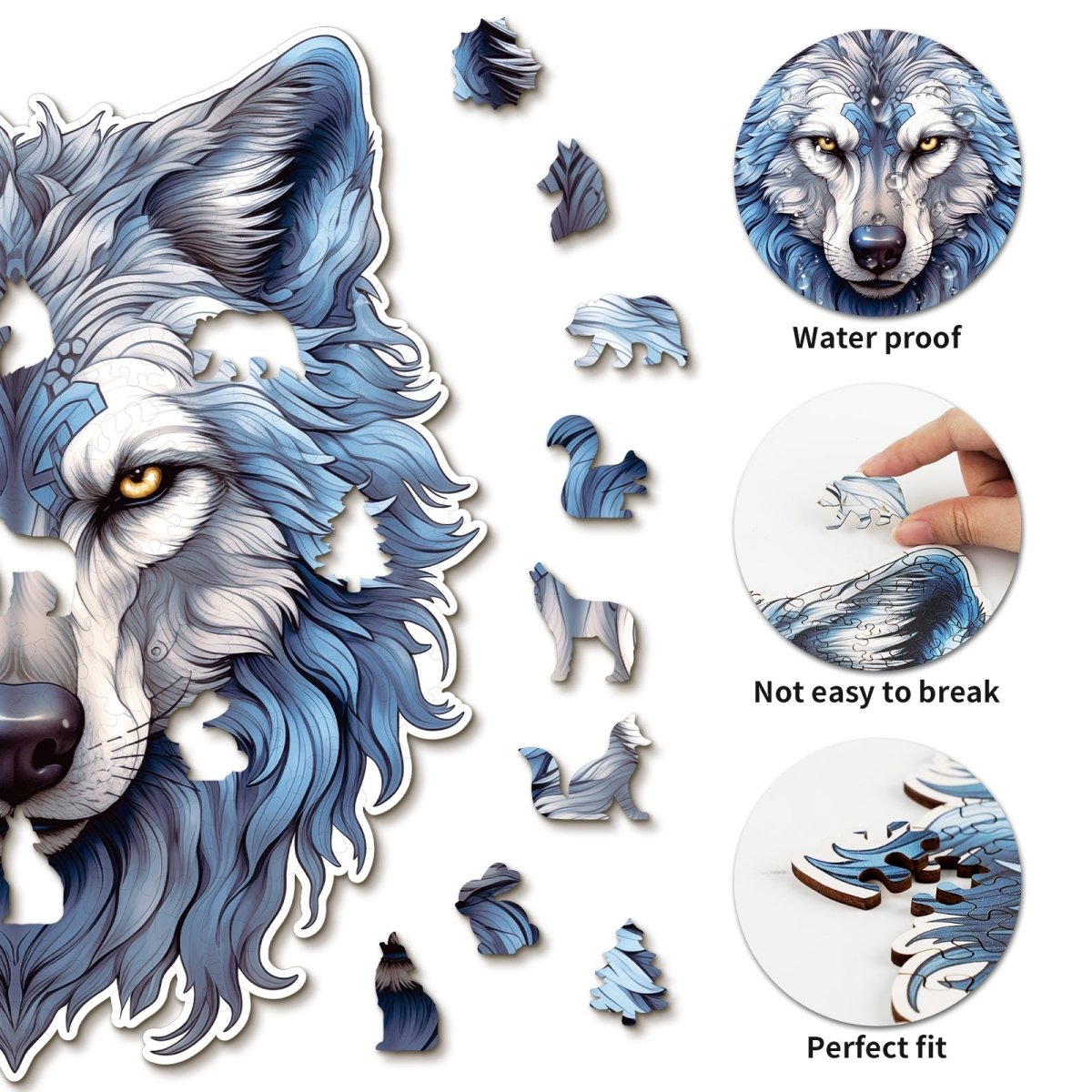 kaayee-resolute-snow-wolf-holzpuzzle-medium-tier image 2